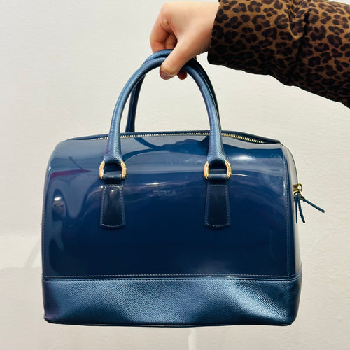 Y2k Blue Furla Candy Handbag