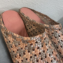 Nancybird Woven Leather Mules – Boho Minimalist Slip-On Flats (EU 39)