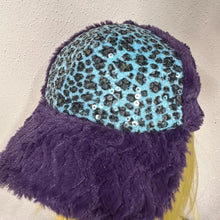 Vintage Faux Fur Trapper Cap | Sequin Leopard Print Y2K Statement Hat