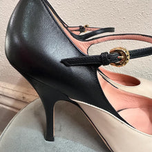 Rochas Black Beige Patent Leather Mary Jane Heels (EU 41) Made in Italy Pumps