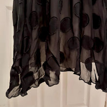 Exclusive Mng Edition Black Polka Dot Chiffon Open Back Maxi Dress Size S