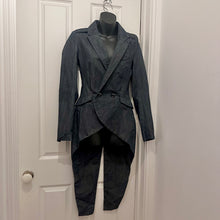 G-Star RAW Denim Tailcoat Blazer | Dark Indigo Cotton Jacket | Asymmetric High Low Jacket | Avant Garde Denim Blazer | Size S