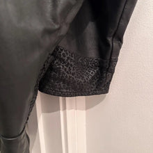 Vintage  Australian Designer Leather Jacket, Size 8, 1980s Black Dolman Sleeve Moto Jacket, Textured Panels No Belt