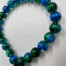 Vintage Amethyst & Green Glass Stretch Bracelet Set | Natural Crystal Chip Bracelet Duo | Boho Gemstone Stack Bracelets | Y2K Beaded Jewelry
