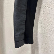 Portmans Cropped Black Leather Jacket | Minimalist Open Front Leather Bolero | Genuine Leather | Women’s Size 8