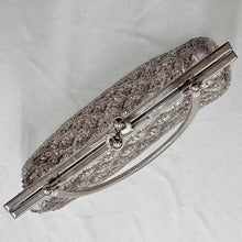 Vintage Gregory Ladner Beaded Sequin Evening Bag | White Bridal Clutch, Art Deco Style Purse