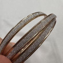 Vintage Gold & Silver Tone Layered Bangle / Mixed Metal Retro Bracelet / Statement Jewelry