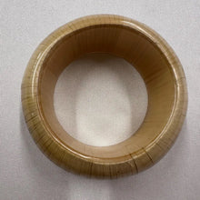 Vintage Woven Resin Bangle / Bamboo Style Wide Bracelet / Natural Boho Statement Cuff