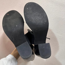 Vintage Black Leather Lace-Up Heeled Sandals / Chunky Block Heel / Minimalist Strappy Shoes / EU 40 US 9 AU 9 / 90s Style