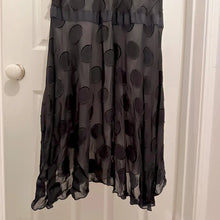 Exclusive Mng Edition Black Polka Dot Chiffon Open Back Maxi Dress Size S