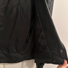 Vintage Australian Leather Jacket, 80s Black Pleated Panel Power Jacket, Size M