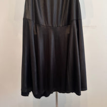 Liza Emanuele Black Wrap Dress, Satin-Like Finish, Batwing Sleeves, Asymmetric Hem (AUS 14)