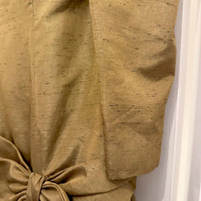Vintage Julie Cox Designs Gold Bow Dress | Drop Waist Dress Made in Australia