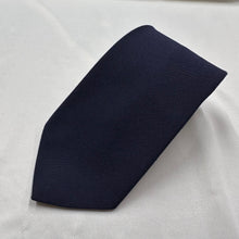 Vintage Navy Blue Plain Necktie Classic Textured Mens Tie