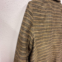 Vintage Gold Black Stripe Textured Blazer | Tailored Office Jacket | Made Australia