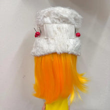 Vintage White Faux Fur Cherry Bucket Hat | Y2K Retro Statement Cap