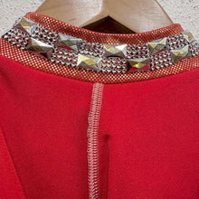 Vintage Metallic Hooded Tunic | Orange Gold Rhinestone Zip Up Top