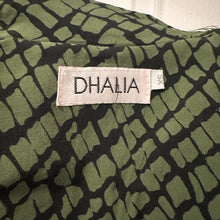 Vintage DHALIA Green Snake Print Rayon Waterfall Cardigan | Lightweight Open Front Jacket