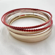 Vintage Orange & Ivory Enamel Bangle Set | 5 Stackable Bangles | Retro Layering Bracelets | Boho Statement Jewelry