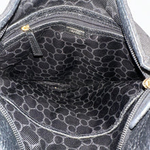 Oroton Monogram Canvas Crossbody Bag | Black Leather Trim, Australian Designer