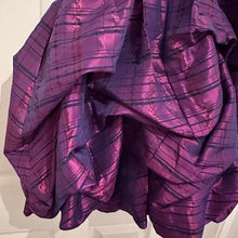Flirt by Maggie Sottero Purple Plaid Strapless Bubble Dress | Corset Back Prom Party Gown
