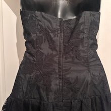 Vintage Evaldo Bock Black Bow Midi Dress / 80s Party Dress / Romantic Tiered Lace Formal Dress