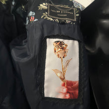 Trelise Cooper Couture Floral Brocade Blazer | Asymmetric Ruffle Jacket | Black Jacquard Statement Blazer | NZ Designer | Size 12