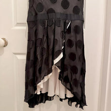 Exclusive Mng Edition Black Polka Dot Chiffon Open Back Maxi Dress Size S