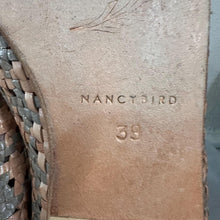 Nancybird Woven Leather Mules – Boho Minimalist Slip-On Flats (EU 39)