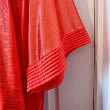 Vintage Red Satin Kimono Robe | Long Silky Lounge Wear, Old Hollywood Glamour