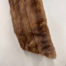 Vintage 1950s Mink Fur Cape Stole | Mid Century Fur Wrap | Shawl Collar Fur Cape | Brown Fur Stol