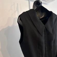 Mary Charmaine Black Pleated Jumpsuit, Embellished Waist, Sheer Wide Leg Trousers
