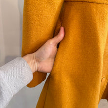 Mustard Wool Blend Coat, REVIEW Australian Designer Coat, Fit and Flare Coat, Bow Back Coat, Vintage Inspired Statement Coat, Size 8