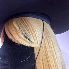 Vintage Black Wool Wide Brim Hat | Feather Trim, Ribbon Detail, Made in New Zealand