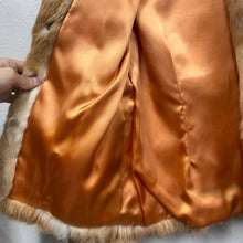 Vintage Rabbit Fur Jacket | Caramel Brown & Cream Patchwork Fur Coat | 1970s Style