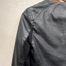 Portmans Cropped Black Leather Jacket | Minimalist Open Front Leather Bolero | Genuine Leather | Women’s Size 8