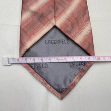 Vintage Karl Lagerfeld Silk Tie | Made in Italy | Geometric Pattern | Designer Necktie | 90s Classic