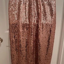 Bariano Rose Gold Sequin Halter Maxi Dress – Y2K Glam Open Back Formal Gown