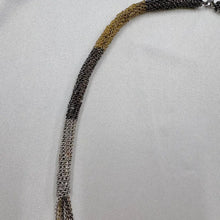 Vintage Multi Chain Necklace / Mixed Metal Chain / Long Layered Necklace / Minimal Statement Jewelry / Y2K Vintage
