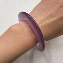 Vintage Translucent Purple Resin Bangle | Lavender Lucite Bracelet | Chunky Acrylic Bangle | Y2K Statement Jewelry