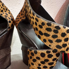 Diane von Furstenberg Leopard Calf Hair Wedge Sandals | DVF Platform Heels | Vintage Designer Shoes