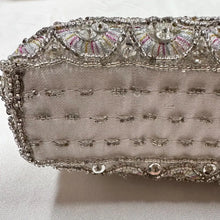 Vintage Gregory Ladner Beaded Sequin Evening Bag | White Bridal Clutch, Art Deco Style Purse