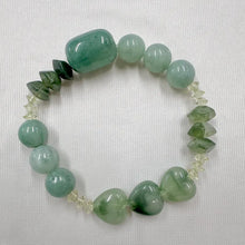 Vintage Green Marbled Heart Bead Stretch Bracelet | Jade Look Statement Bracelet | Chunky Heart & Stone Style Beaded Jewelry | Y2K Cottageco