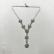 Vintage Floral Y Necklace with Rhinestones | Y2K Beaded Flower Necklace | Romantic Statement Jewelry