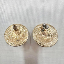 Vintage Black Enamel & Faux Pearl Stud Earrings | Gold Tone Classic Statement Earrings | Elegant Retro Jewellery