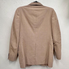 Vintage Italian Beige Pinstripe Blazer | Classic Tailored Jacket | Neutral Business Blazer | Women’s Medium