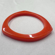 Vintage Orange Geometric Acrylic Bangle Bracelet | Chunky Angular Bracelet | Retro Y2K Jewelry