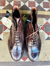 Brown 70s Leather Lace Up Boots