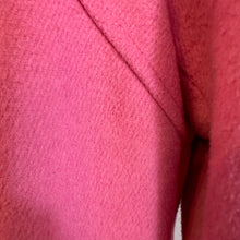 Vintage Pink Wool Blend Swing Coat | Peter Pan Collar, Fitted Waist, A-Line Silhouette