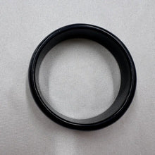 Vintage Black Acrylic Bangle / Minimal Glossy Chunky Bracelet / Classic Retro Jewelry